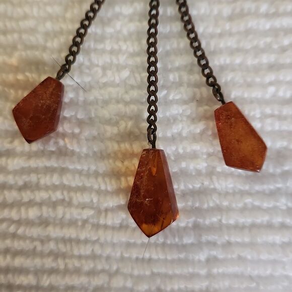 Vintage authentic amber brooch pin from Lithuania - Picture 4 of 9